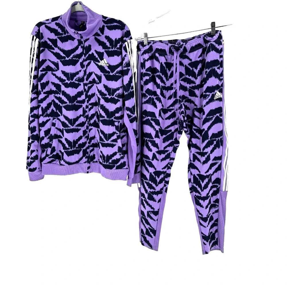 Adidas Tiro Suit Up Track Suit Women's Large Violet Fusion Activewear Athleisure - Picture 4 of 14
